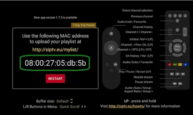 Smart IPTV Mac Address