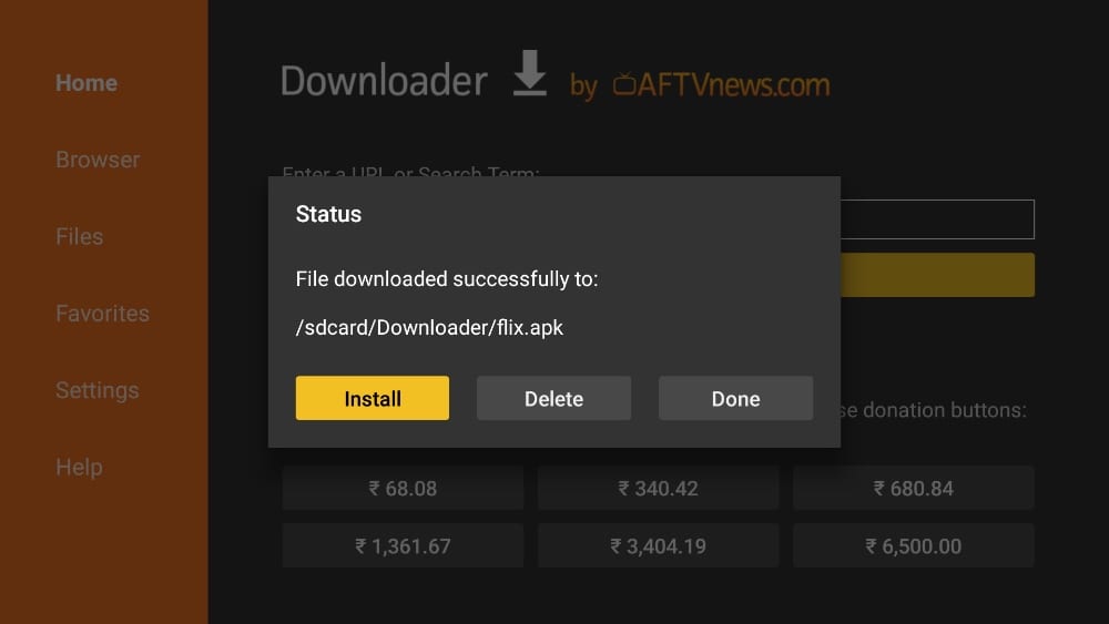 Downloader App - Install Flix IPTV